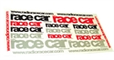 Picture of Radio Race Car Sticker Sheets