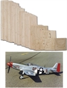 Picture of N.A. P-51D Mustang (69") - Laser Cut Wood Pack