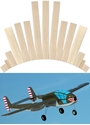 Picture of Bell XP-59 'Belle' - Laser cut wood pack