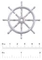 Picture of White Metal Ship's Wheel
