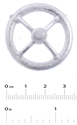 Picture of White Metal Dished Wheel