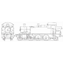 Picture of 2-6-2 GWR Tank Locomotive: Firefly (Plan)