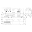 Picture of LMS Diesel Shunter 1831 (Plan)