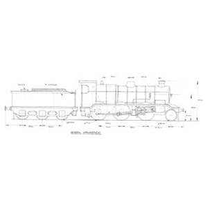 Picture of SR K Class 2-6-0 Locomotive: Kaye (Plan)