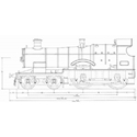 Picture of GWR 4-4-0 Locomotive: Bulldog & Dukedog (Plan)
