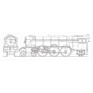 Picture of LNER Pacific Class Locomotive: Flying Scotsman (Plan)