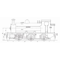 Picture of 0-6-0 Saddle Tank Locomotive: Holmside (Plan)