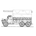 Picture of ML150 Austin 3 ton 6 x 4 lorry with breakdown gantry