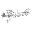 Picture of Armstrong Whitworth Siskin IIIa Line Drawing 2014