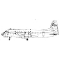 Picture of Hawker Siddeley Avro 748 Line Drawing 2744