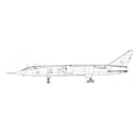 Picture of BAC TSR 2 Line Drawing 2851