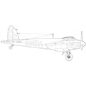 Picture of De Havilland D.H.98 Mosquito Mks. II,IV And VI Line Drawing 2861