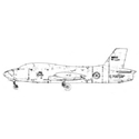Picture of Macchi MB 326 Line Drawing 2863
