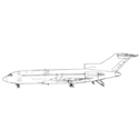 Picture of Boeing 727 727G Line Drawing 2867