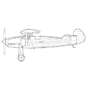 Picture of Focke Wulf Fw 56 Stosser Hawk Line Drawing 2869