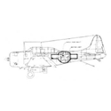 Picture of 2872 SBD5 Dauntless Drawing