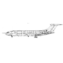 Picture of VC 10 (RAF) Line Drawing 2879