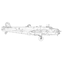 Picture of Handley Page Halifax Mk.I-IX Line Drawing 2882