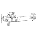 Picture of Focke Wulf FW44 Line Drawing 2883