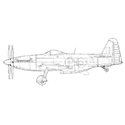 Picture of Martin Barker M.B.5 Line Drawing 2889