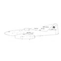 Picture of Messerschmitt 262A 1A Line Drawing 2891