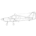 Picture of Harrier GR1 Line Drawing 2892