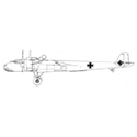 Picture of Dornier DO 172 Line Drawing 2895