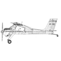 Picture of PZL Wilga 32 & 35 Line Drawing 2910