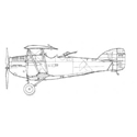 Picture of Potez 25 Line Drawing 2911