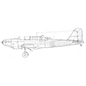 Picture of Fairey Battle (JF) Line Drawing 2914