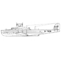 Picture of Dornier DO X Line Drawing 2917