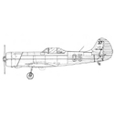Picture of YAK 18 PM & PS Line Drawing 2918