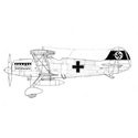 Picture of Heinkel He 51 A1,B1 Line Drawing 2929