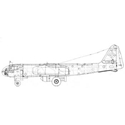 Picture of Arado AR234 Line Drawing 2933