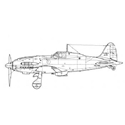 Picture of Macchi C202 AS Folgore Line Drawing 2936