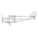 Picture of De Havilland 85 Leopard Moth Line Drawing 2954