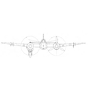 Picture of Bristol Beaufighter I-IV Line Drawing 2958