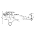 Picture of Albatros CXV zz Line Drawing 3018