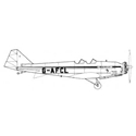 Picture of Swallow II Line Drawing 3025