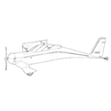 Picture of Rutan Quickie Line Drawing 3032