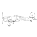 Picture of Hawker Sea Fury FB11 And T.20 Line Drawing 3046