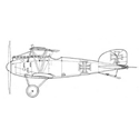 Picture of Albatros DIII Line Drawing 3049