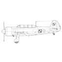 Picture of Yak 11 Line Drawing 3052