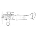 Picture of Fokker D VII Line Drawing 3055