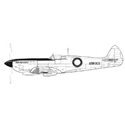 Picture of Spitfire LF Mk . VIII Line Drawing 3069