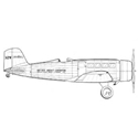 Picture of Northrop Alpha Line Drawing 3071