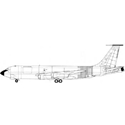Picture of KC135 Stratotanker Line Drawing 3082