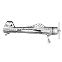 Picture of Yak 55 Line Drawing 3087