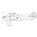 Picture of Fiat CR 32 Line Drawing 3090