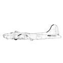 Picture of B17 Line Drawing 3091